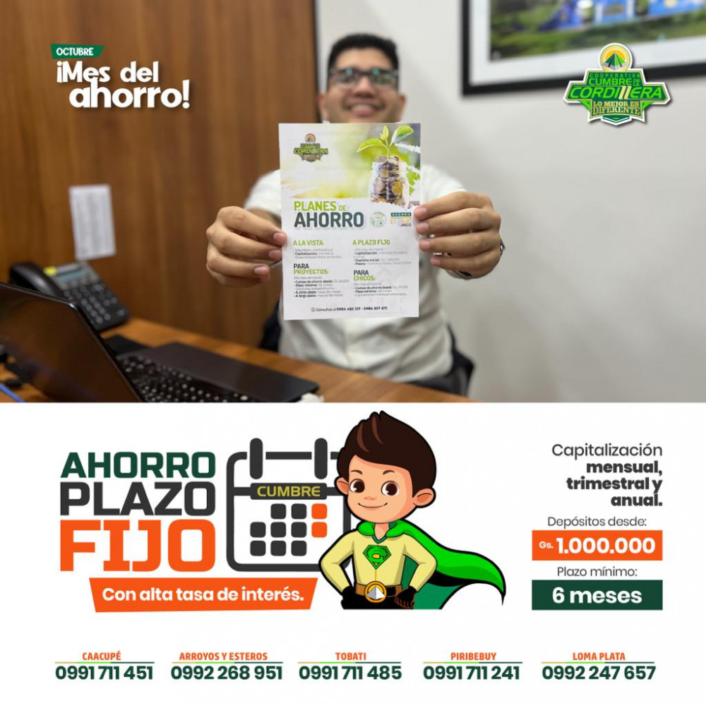 Ahorrar a plazo fijo en la Cumbre